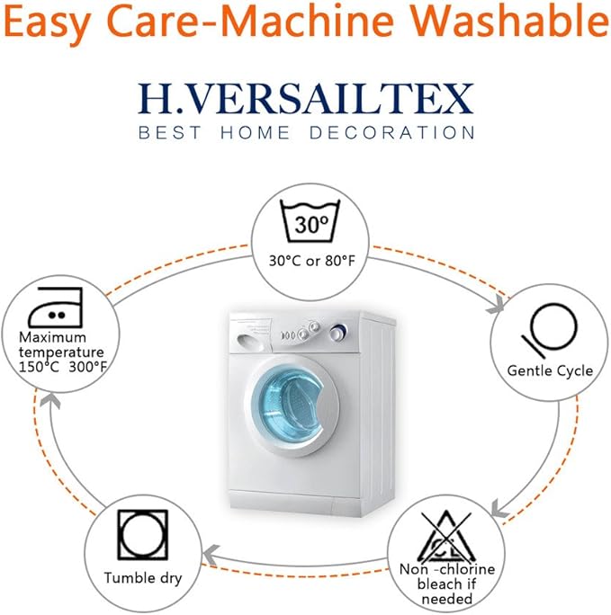 H.VERSAILTEX Window Treatment Blackout Thermal Insulated Room Darkening Solid Grommet Curtains/Drapes for Bedroom (Set of 2 Panels,52 by 63 Inch Long,Plum Purple)