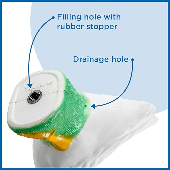 Fox Valley Traders Gaggleville Porch Goose Large White Goose Statue – Charming 23" Outdoor Decorative Figurine for Garden, Patio, or Entryway Accent