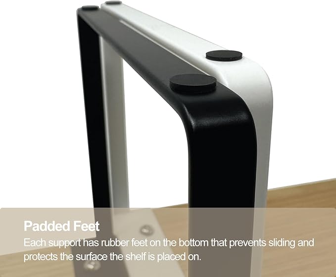 Mitus Shelf Organizer and Storage, Tiered Wood Cabinet Rack for The Kitchen Counter, Bathroom Counter, Pantry Cupboard, Office Desk Bookshelf, 16" Wide Natural and White