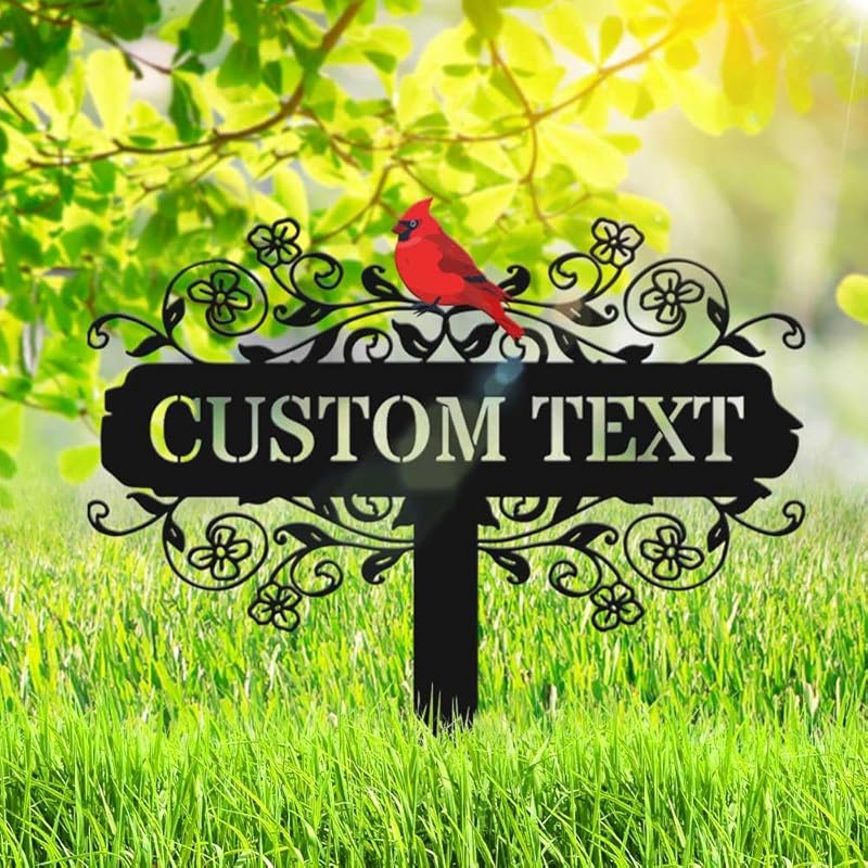 Personalized Metal Garden Signs, Custom Name Yard Stake Sign for House Outdoor Outside Decorative, Lawn Patio Decorations Gardening Enthusiasts Grandmothers Gift