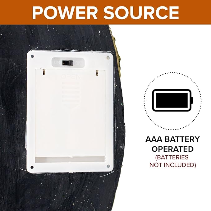 Cemetery Yard Graveyard Grave Theme Spooky Halloween Village Colorful LED Lights 9.25"x 5" x 6.25"