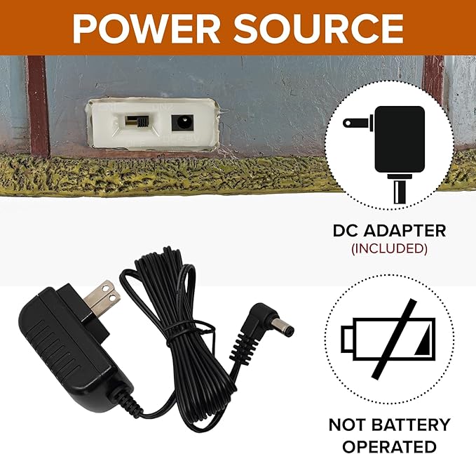 Carnival Funhouse Clown Theme Spooky Halloween Village Multi-Color LED Lights, Motion and Music 9.25" x 5.75" x 9.5"