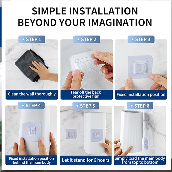 Toilet Brush & Holder Set, 2 Pack Toilet Brushes for Bathroom with Holder, Lightweight Plastic Handle, Space Saving for Storage, Deep Cleaning, Drip-Proof, Easy to Assemble