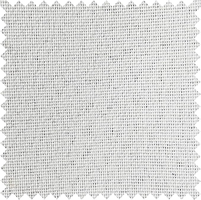 Macochico 100% Blackout Pinch Pleated Linen Curtains Thermal Window Treatments Sound Reducing Curtains for Bedroom Living Room Greyish White Farmhouse Burlap Drapes with Tieback 52”Wx63”L 1 Panel