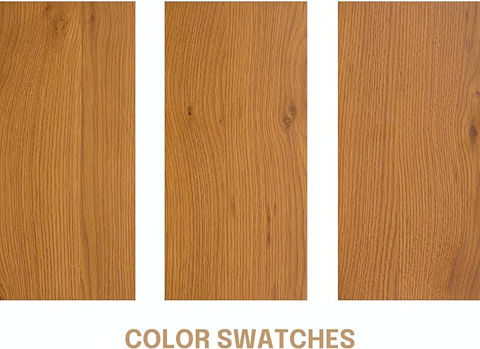 NTC Solid Oak Lux Nightstand with Drawer, Mid Century Modern Side Table Bedroom, Bedside Furniture, Night Stand, End Table, Easy Assembly - Rustic Oak