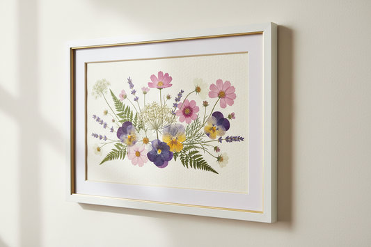 How to Press and Frame Flowers for Wall Art