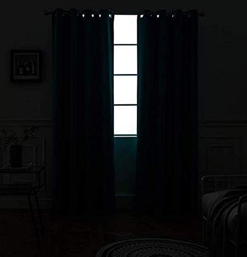 Yakamok Grey Room Darkening Curtains 52x54 inch Gray Grommet-Living Room | 2 - Image 2