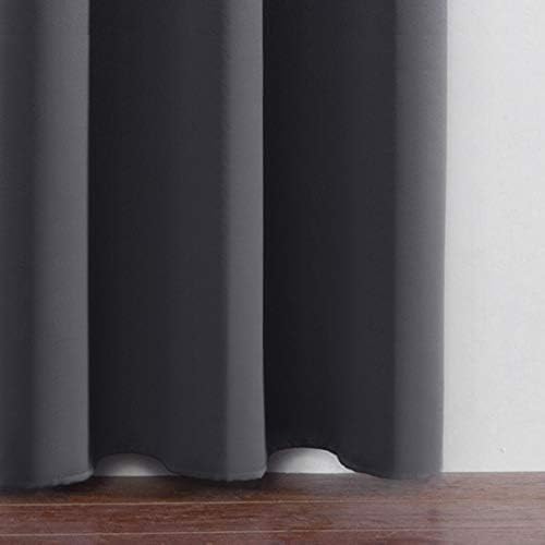 Grey Thermal Blackout Curtains/52 x 108 Inch/Set of 2 Panels Room Darkening - Image 9