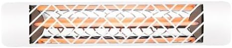 EF15120W1 1500 Watt Plug-In Electric Infrared Single Element Heater, Finish Color: White, Decorative Fascia: Chevron