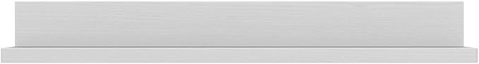 Mobili Fiver, Set of 2 Rachele Shelves, 23.62 in, Ashwood White, Melamine-Finished, Wall Mounted Shelves for Bedroom, Corridor, Kitchen, Entrance, Living Room, Office, Italian Furniture