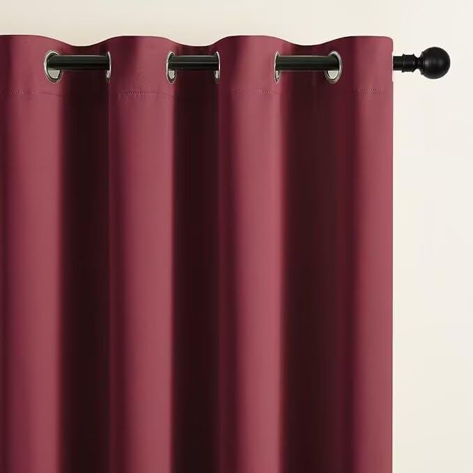 Joydeco Blackout Curtains for Bedroom 90 inch Long 2 Panels, Thermal Insulated - Image 2