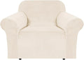 H.VERSAILTEX Stretch Velvet Armchair Cover Couch Covers 1 Cushion Chair by HVERSAILTEX