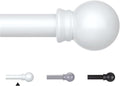 Thestoa Curtain Rods for Windows 48 to 84-92 Inch, Stainless Steel Rods for by Thestoa