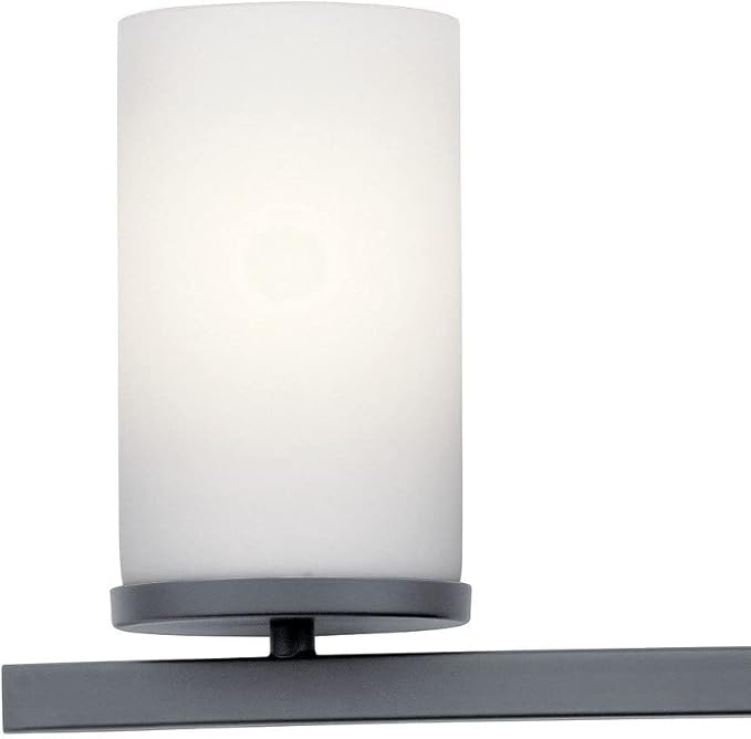 Kichler Crosby 31" 4 Light Vanity Light Satin Etched Cased Opal Olde Bronze®