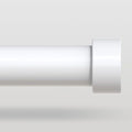 White Curtain Rods for Windows 36 to 240 Inch, Size:36-240 Inch by VOIIYCurtainRods