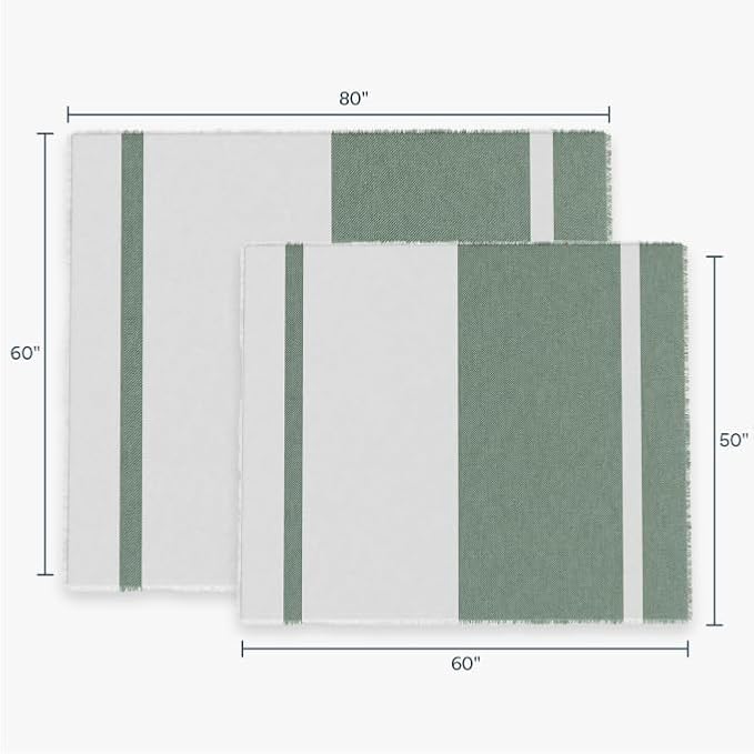 Outer Bug Shield Outdoor Throw Blanket w/Insect Shield Repellent Gear Technology- Lightweight Insect-Repellent Outdoor Blanket, Camping, Picnic & Beach Blanket, Forest Green Colorblock, 60" W x80