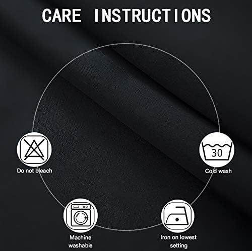 Blackout Curtains 52 x 84 inches Long Black Curtains Set of 2 Panels Thermal - Image 4