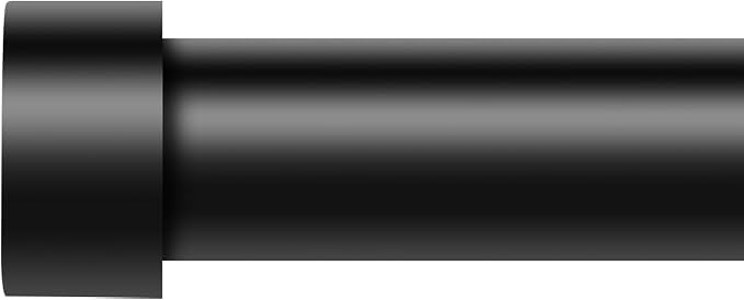 Black Curtain Rods for Windows 170 to 240 Inch, extra long drapery rod for by VOIIYCurtainRods
