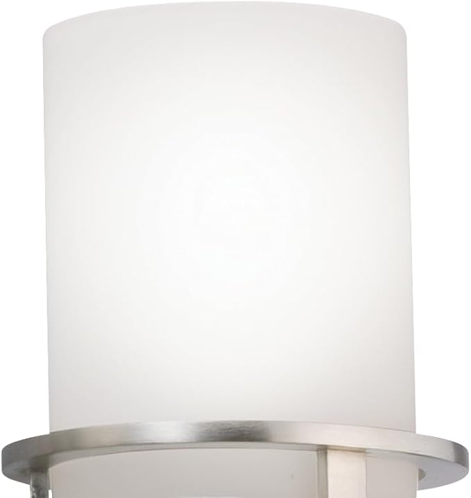 Kichler Hendrik 24" Vanity Light in Brushed Nickel, 3-Light Modern Bathroom Vanity with Satin Etched Cased Opal Glass, (24" W x 8" H), 5078NI