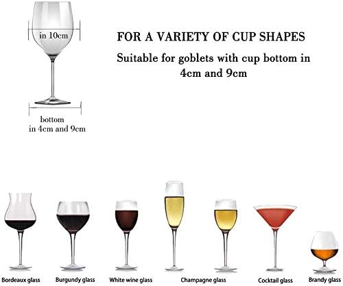 Wine Glass Rack - Under Cabinet Stemware Wine Glass Holder Glasses Storage Hanger 2 Pack Metal Organizer for Bar Kitchen 4 Rows White