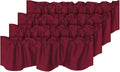 H.VERSAILTEX 4 Panels Blackout Red Christmas Curtain Valances by HVERSAILTEX