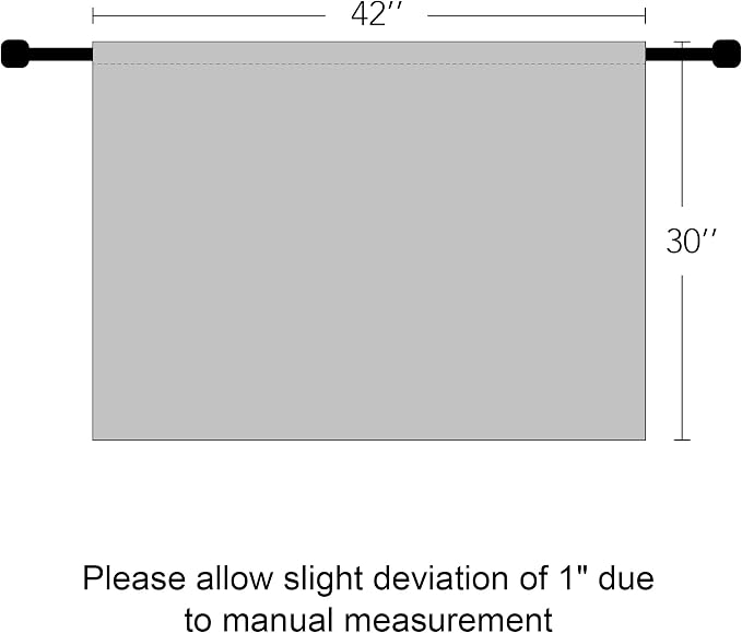 RYB HOME Blackout Bathroom Window Curtains, Short Thermal Insulated Heat - Image 6