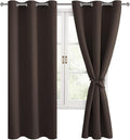 Blackout Curtains for Bedroom and Living Room, 42 x 72 Inch | Thermal Insulated by Hiasan