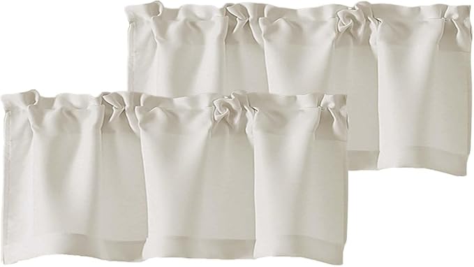 Chyhomenyc Natural Valances for Window, Light Filtering Short Curtains for by Chyhomenyc