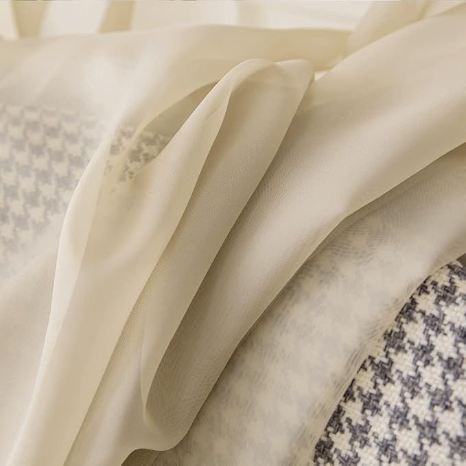 MIULEE Short Sheer Curtains 30 Inch Length - Image 3