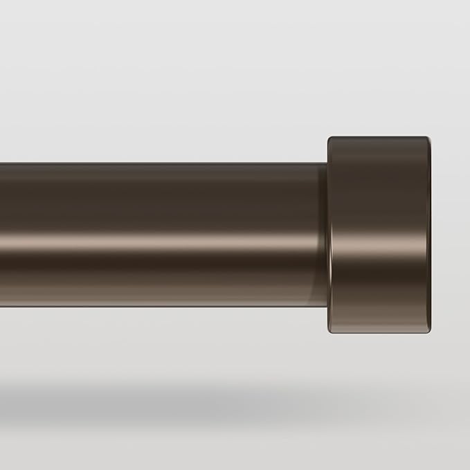 VOIIY Bronze Curtain Rods for Windows 66 to 120 Inch, Size:36-120 Inch by VOIIYCurtainRods