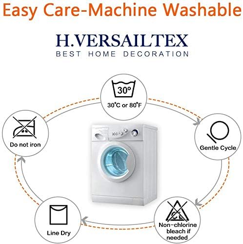 H.VERSAILTEX Velvet Stretch Couch Cushion Cover Plush Cushion Slipcover for Chair Loveseat Sofa Cushion Furniture Protector Seat Cushion Sofa Cover (3 Piece XL Sofa Cushion Covers, Stone Blue)