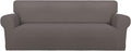 PureFit Stretch Oversized Couch Covers Fleece Sofa Slipcovers Taupe | 1-Piece by PureFit