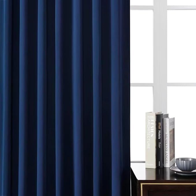 Joydeco Blackout Curtains 108 Inches Long, Thermal Insulated Black Out Curtains - Image 6