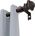 Curtain Rods for Windows 36-124 inch, 5/8 inch Bronze Curtain Rod by Unknown