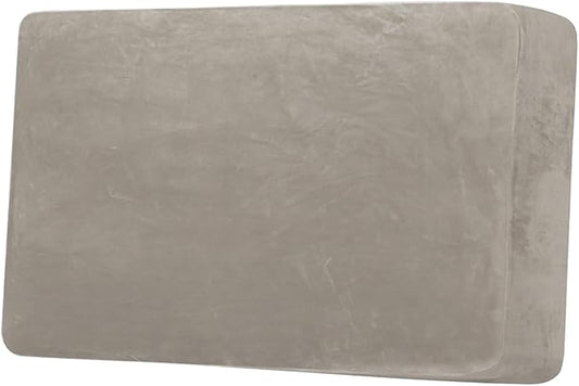 H.VERSAILTEX Velvet Stretch Individual Couch Cushion Cover Plush Slipcover for Loveseat Sofa Furniture Protector Seat Cover (1 Piece Loveseat Cushion Cover, Oatmeal)