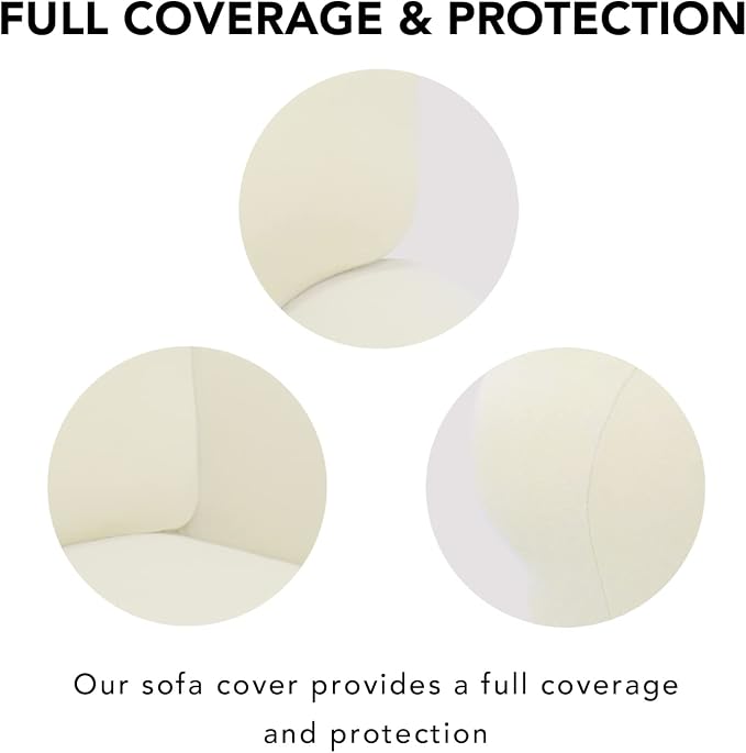 PureFit Super Stretch Sofa Slipcover – Spandex Non Slip Soft Couch Sofa Cover - Image 3