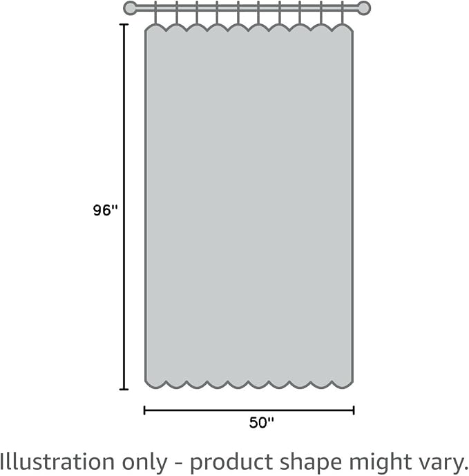 INOVADAY 100% Blackout Curtains 96 Inches Length 2 Panels Set, Back Tab/Rod - Image 8