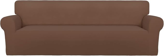 PureFit Super Stretch 4 Seater Sofa Slipcover – Spandex Non Slip Soft Couch by PureFit