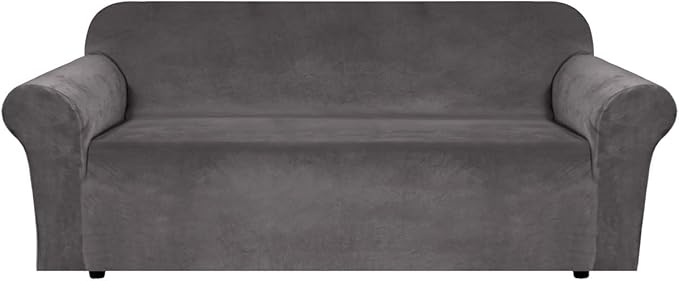 H.VERSAILTEX Stretch Velvet Sofa Covers Large Couch Covers Sofa Slipcovers by HVERSAILTEX