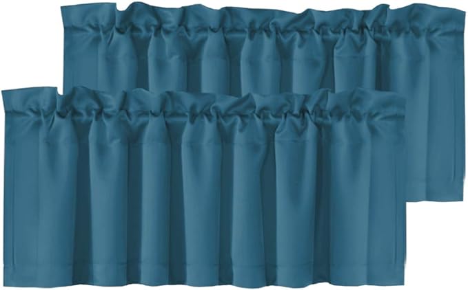 H.VERSAILTEX Blackout Valances for Windows, Kitchen Window Valance Curtains for by HVERSAILTEX