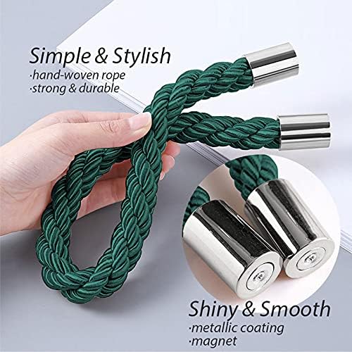 NICEEC 6 Pack Strong Magnetic Curtain Tiebacks Modern Simple Style Drape Tie - Image 3