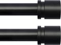 Byondeth Curtain Rods for Windows 16 to 48 or 60 Inches Max 2 Pack Adjustable by Byondeth