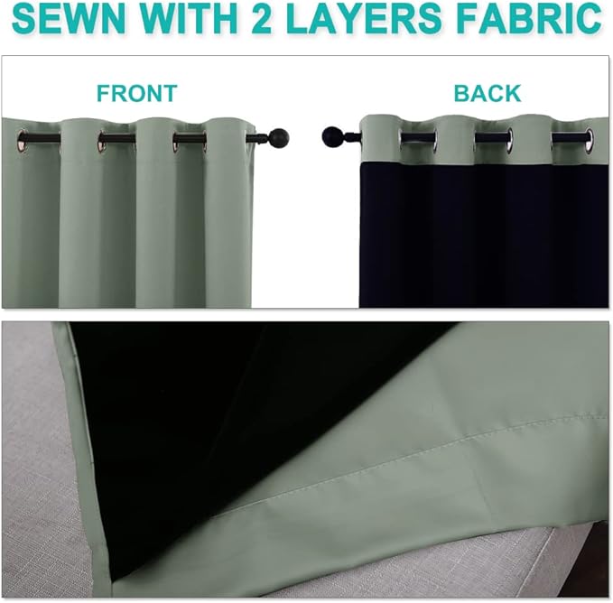 NICETOWN Extra Long Truly Blackout Drapes - Image 5