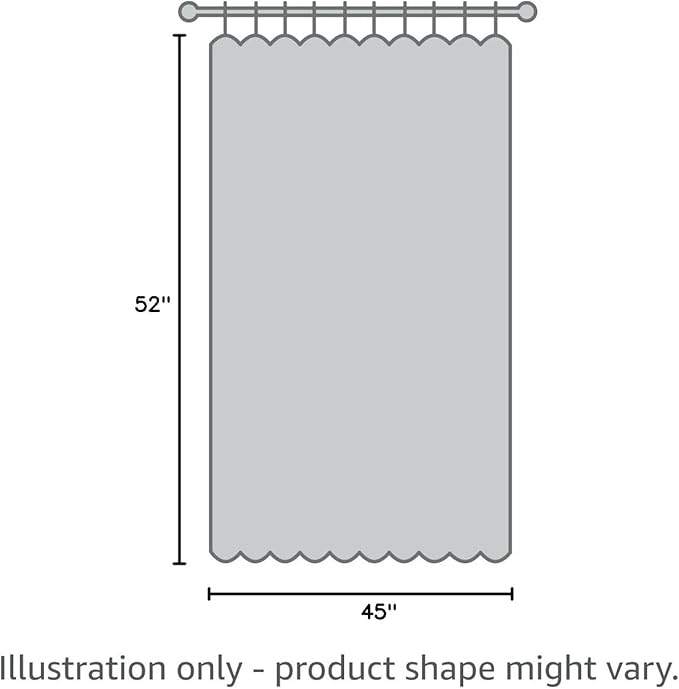 Yakamok Light Grey 100% Blackout Curtains 45 Inches Long 52" Wide 2 Panel | - Image 8