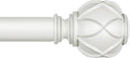 KAMANINA Curtain Rod 32 to 58 Inch, Heavy Duty White Curtain Rods by KAMANINA