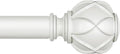 KAMANINA Curtain Rods for Windows 66 to 120 Inch, 7/8 Inch White Heavy Duty by KAMANINA