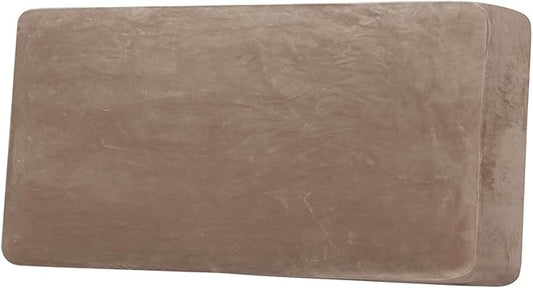 H.VERSAILTEX Velvet Stretch Individual Couch Cushion Cover Plush Cushion Slipcover for Loveseat Sofa Cushion Furniture Protector Seat Cushion Sofa Cover (1 Piece Sofa Cushion Cover, Taupe)