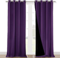 NICETOWN 100% Blackout Blinds, Royal Purple, Laundry Room Decor Window by NICETOWN