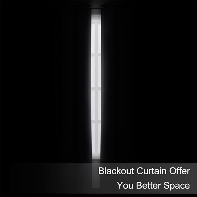 Dark Grey Thermal Blackout Curtains/42 x 84 Inch/Set of 2 Panels Room Darkening - Image 3