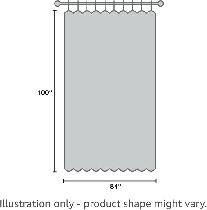 Yakamok Light Grey Room Darkening Curtains 84 inch Sliding Door Drapes | 1 - Image 9